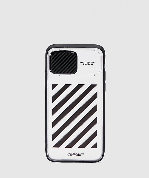 Off White C O Virgil Abloh Diagonal Iphone 11 Pro Cover White Sevenstore