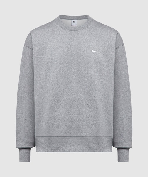 Nike Nrg Essentials Nrg Solo Swoosh Crewsweat In Grey