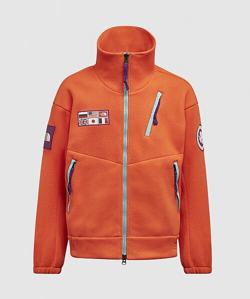 red north face fleece