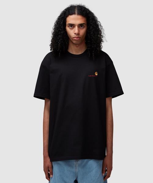 Tシャツ・カットソー WALES BONNER Men T-shirt Black MS24JE16JE01 900 Adidas Men's x Wales Bonner Short Sleeve T-Shirt in Black adidas