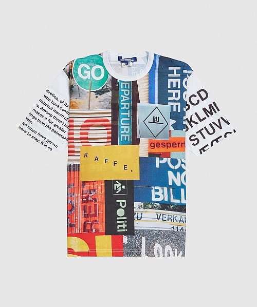 Comme Des Garçons All Over Graphic T-shirt In Multi