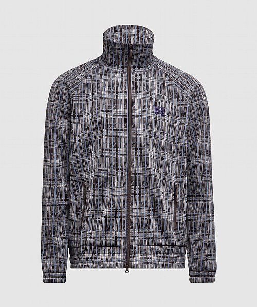 Needles Poly Jacquard Plaid Track Jacket In Plaid