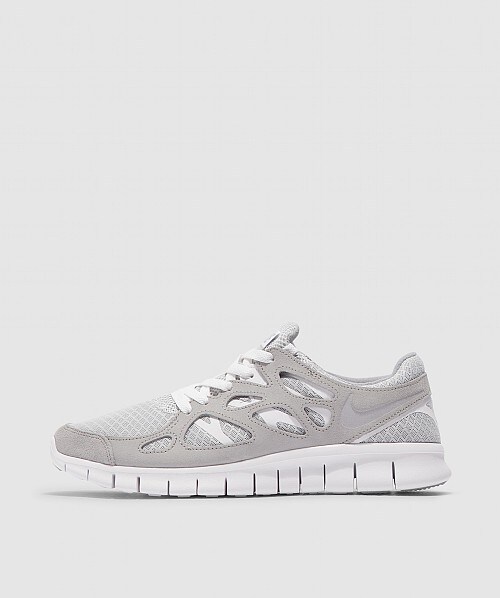 Nike Free Run 2 Low-top Sneakers In Wolf Grey/pure Platinum-white