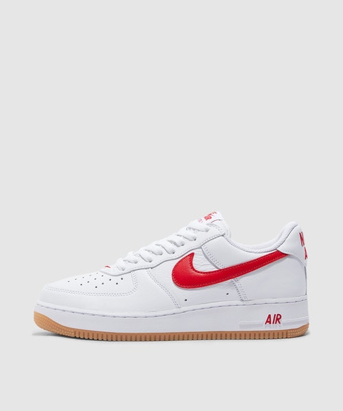 Nike Air Force 1 Low Retro Sneakers White In White/univ Red-gum Yellow-mtlc Gold