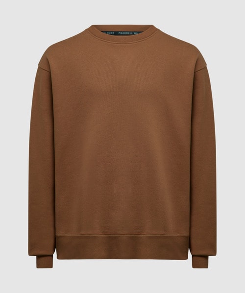 Adidas Originals X Pharrell Williams Basics Sweatshirt In Wild Brown