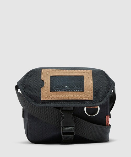 Acne Studios Mini Ripstop Messenger Bag In Black ModeSens