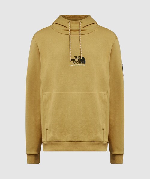 tan north face sweatshirt