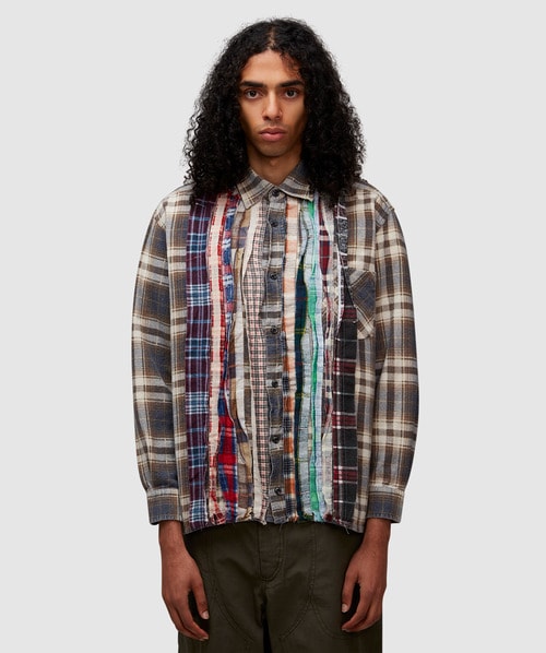 Needles Ribbon Flannel Shirt In Multi