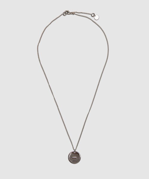 Apc Collier Eloi Pendant Necklace In Argent