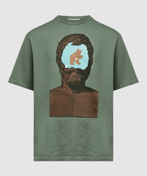 UNDERCOVER TEDDY BEAR STATUE HEAD T-SHIRT