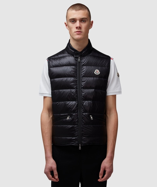 Moncler Gui gilet vest | BLACK | SEVENSTORE