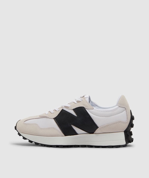 Shop New Balance 327 Sneaker In White/black