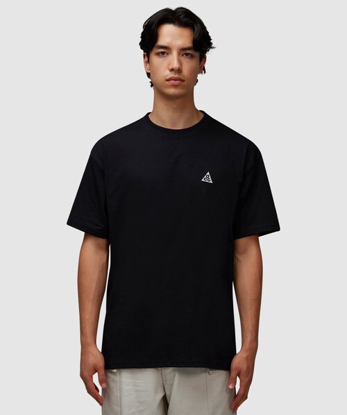 Shop Nike Nrg Acg Logo T-shirt In Black