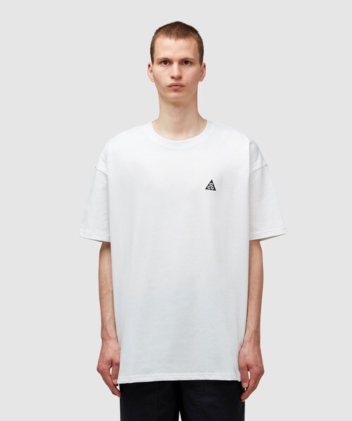 Shop Nike Nrg Acg Logo T-shirt In Summit White