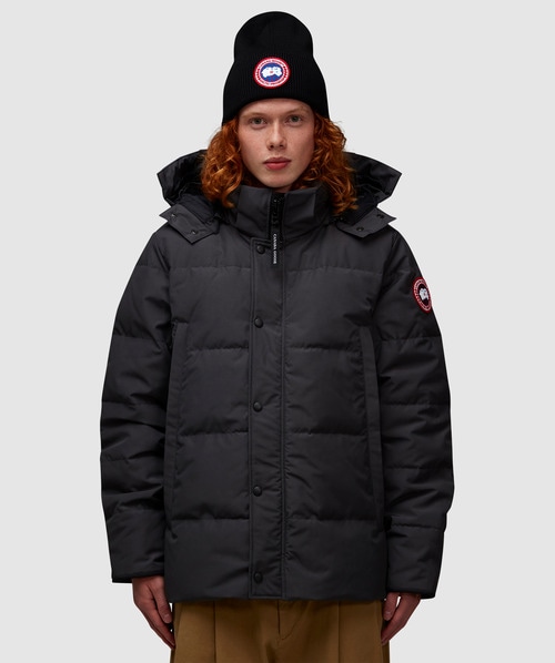 Shop Canada Goose Wyndham No Fur Parka In Graphite