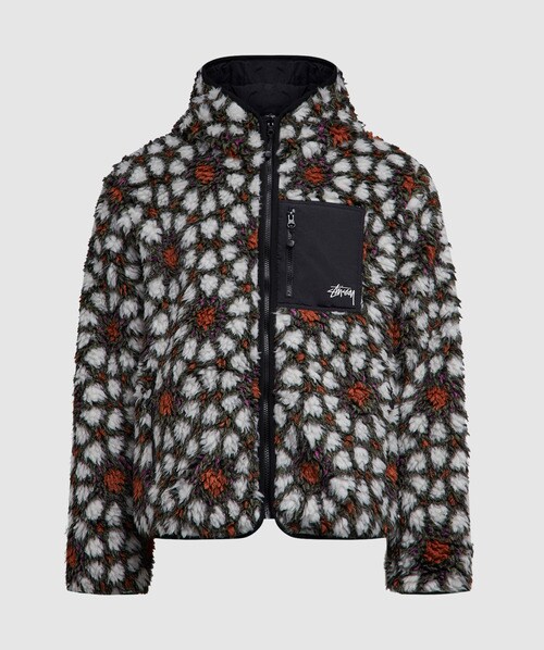 Stüssy Pattern sherpa jacket | NATURAL 