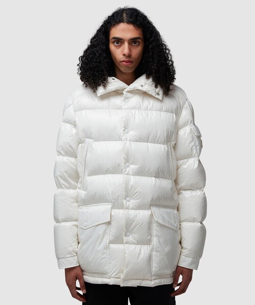 Moncler White Chiablese Short Puffer Jacket In White