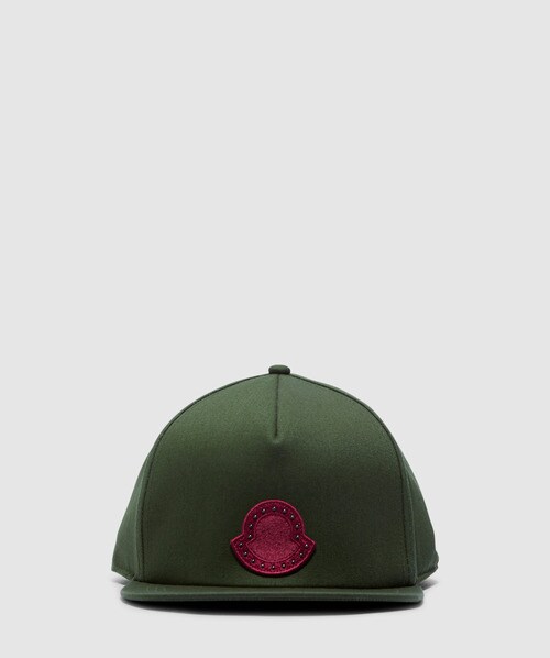 Moncler Logo Baseball Cap In Grey