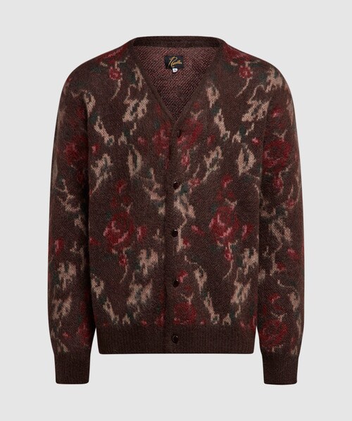 Mohair Cardigan In Brown