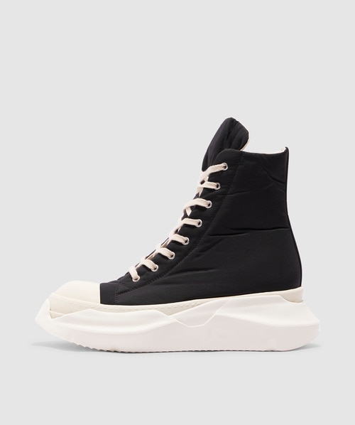 Rick Owens Abstract Hi Sneaker In Black 