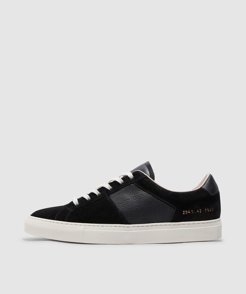 Common Projects Black Winter Achilles Sneakers In Black