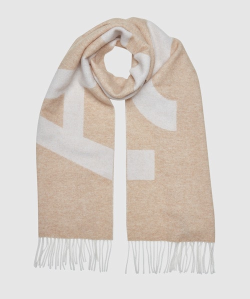 Apc Beige Malo Scarf In Camel