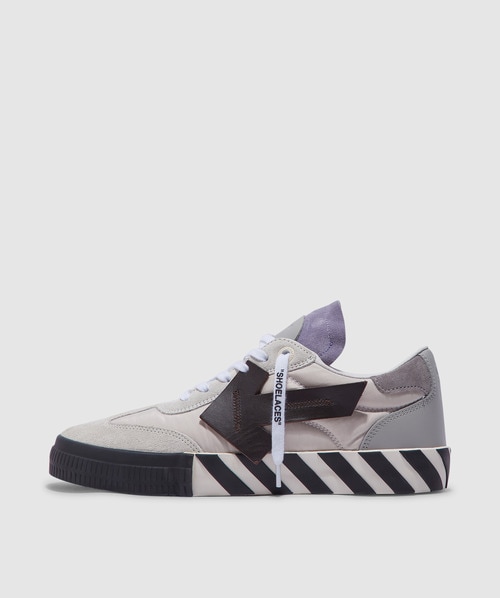 Shop Off-white Floating Arrow Low Vulc Sneaker In White/black