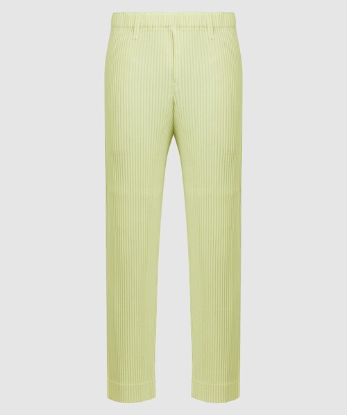 ISSEY MIYAKE TAILORED PLEATS STRAIGHT LEG TROUSER