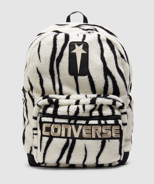 Rick Owens X Converse Oversized Backpack In Black/ White ModeSens