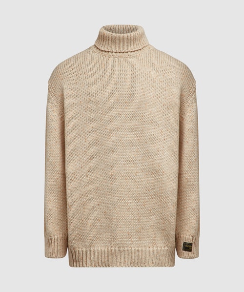 Raf Simons Bulky Ribbed Knit In Ecru Yellow