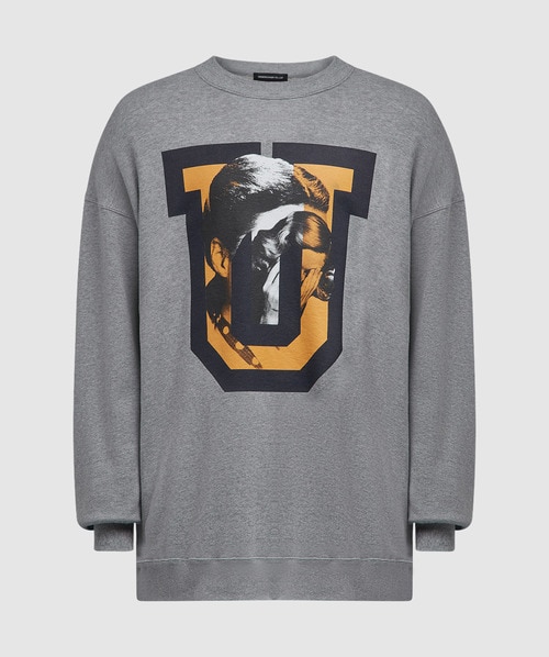 Shop Undercover U Logo Sweatshirt In Grey