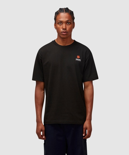 Shop Kenzo Crest Logo Classic T-shirt In Black