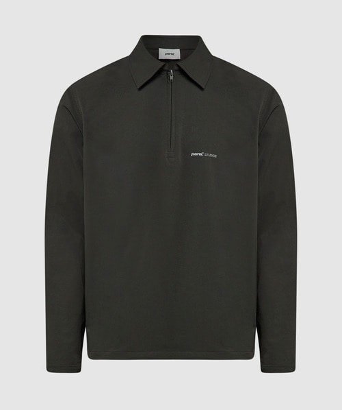 Parel Studios Prespa Quarter Zip Sweatshirt In Dark Green