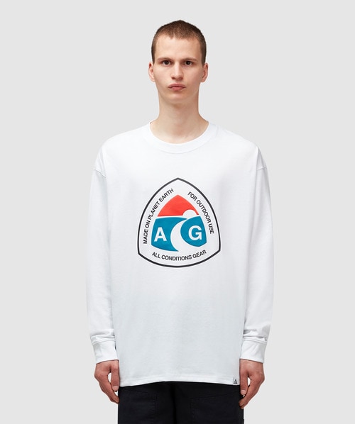 Shop Nike Nrg Acg Long Sleeve Outdoor T-shirt In White