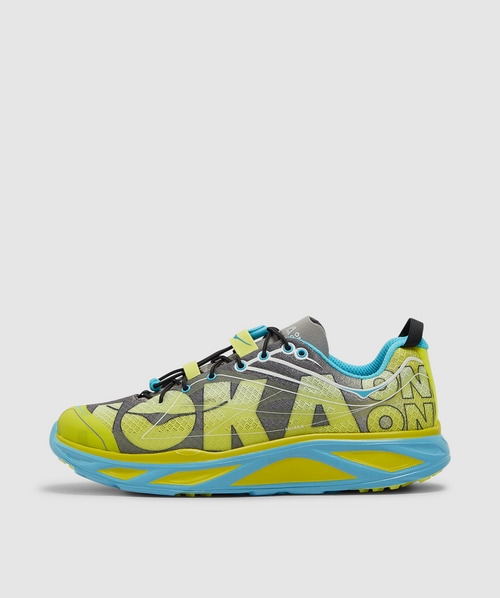 Shop Hoka One One Huaka Origins Sneaker In Evening Primrose / Diva Blue