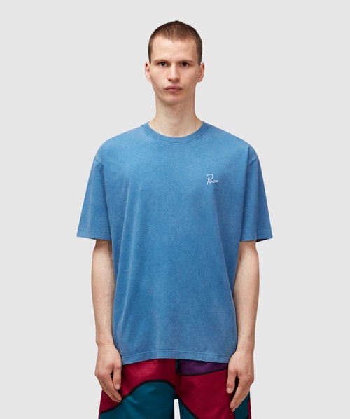 Parra Classic Logo T-shirt In Bleached Navy