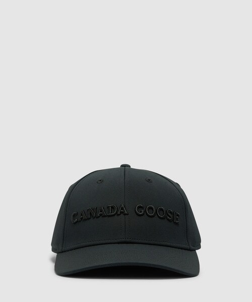 Canada Goose Logo Embroidered Baseball Cap In Black
