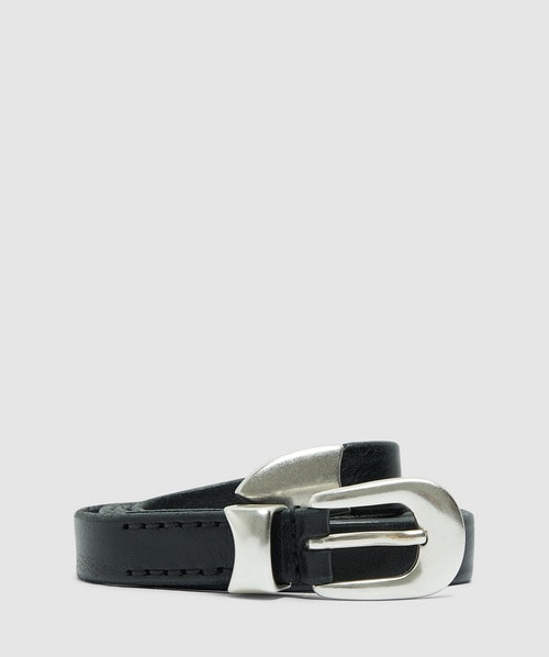 Our Legacy 2 Cm Belt In Black Leather