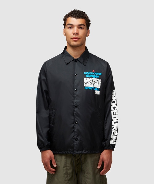 Saint Mxxxxxx Unknown Coach Jacket In Black