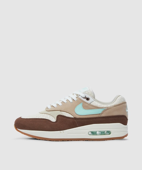 Nike Air Max 1 Premium Sneakers Crepe Hemp In Medium Brown/mint Foam-mushroom-muslin