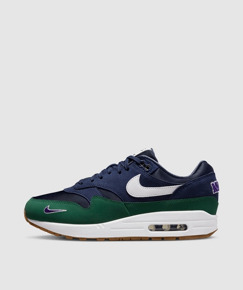 Nike Air Max 1 '87 Qs Sneaker In Obsidian/white-midnight Navy-gorge Green