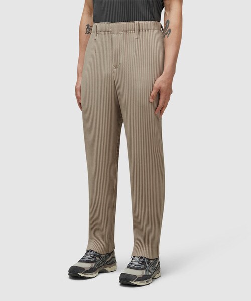 Homme Plisse Issey Miyake Pleats straight leg trouser BLACK SEVENSTORE