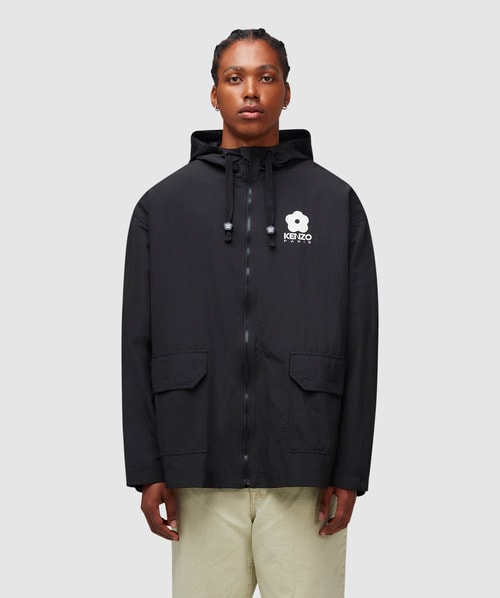 Kenzo Elevated Packable Windbreaker Jacket In Black