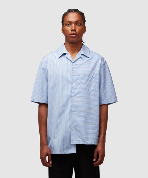 Lanvin - Bigout short striped sleeve shirt