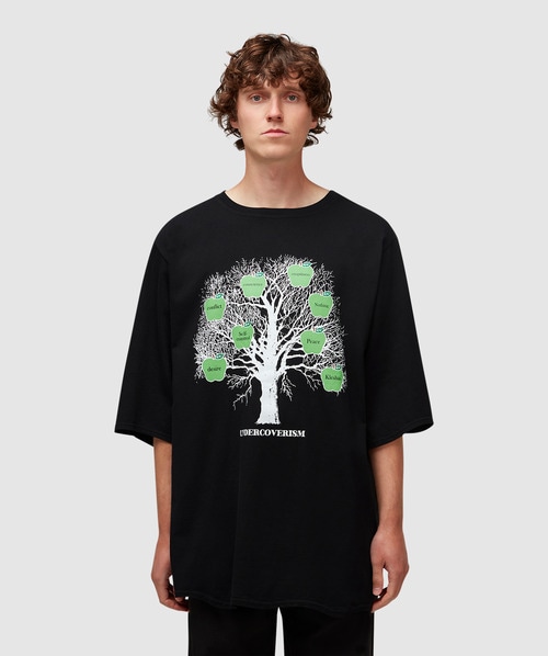Undercover Ism Apple Tree T-shirt In Black