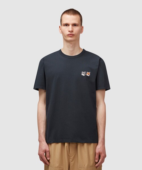 Maison Kitsune - Double fox head patch classic t