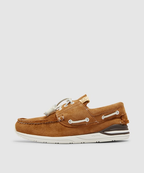 Shop Visvim Hockney-folk Shoe In Lt.brown