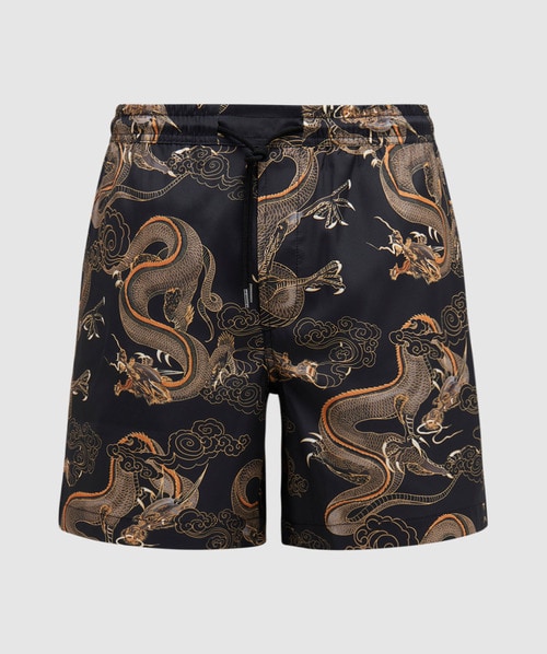 MAHARISHI THAI DRAGON SWIM SHORTS