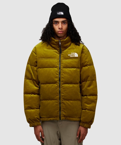 Shop The North Face 1992 Reversible Nuptse Jacket In Sulphur Moss/coal Brown