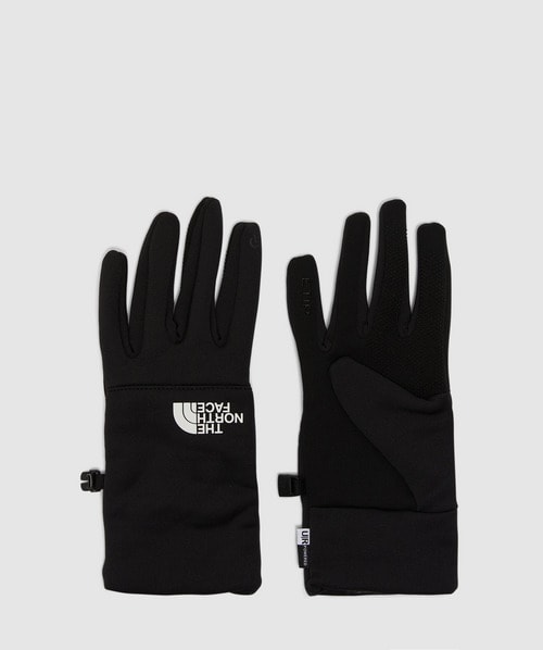 The North Face Recycled Etip Gloves In Tnf Black/tnf White Logo